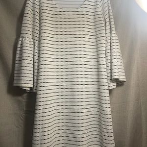 Lightly used Calvin Klein midi b&w dress